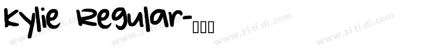 Kylie Regular字体转换
